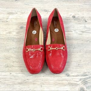 Ros Hommerson Taylor loafers slip on flats reptile print